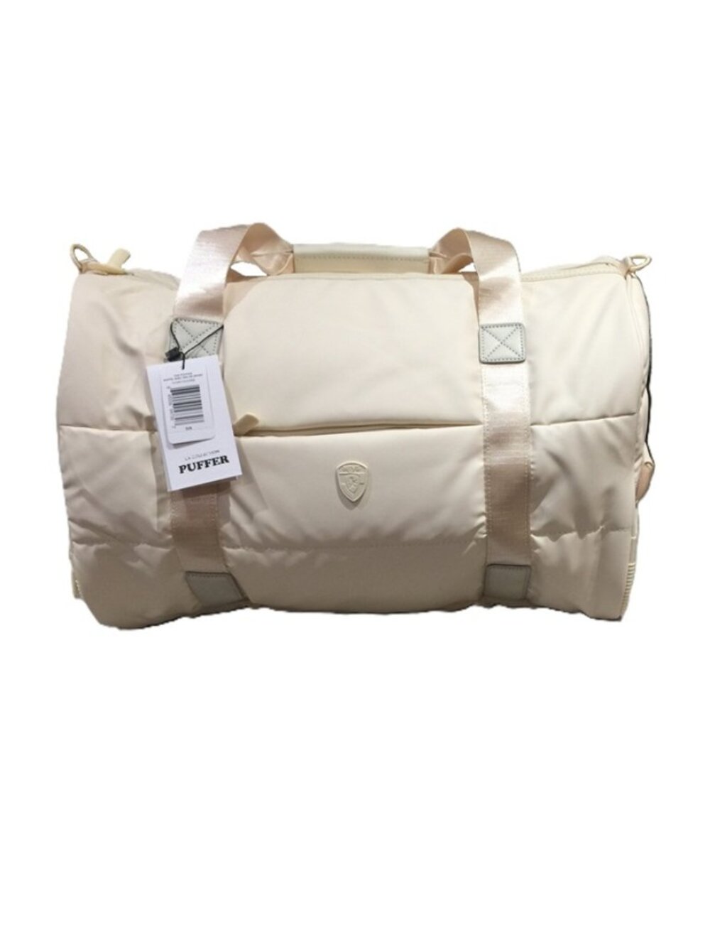 The Puffer Duffel Bag in IVORY. From Heys. NEW